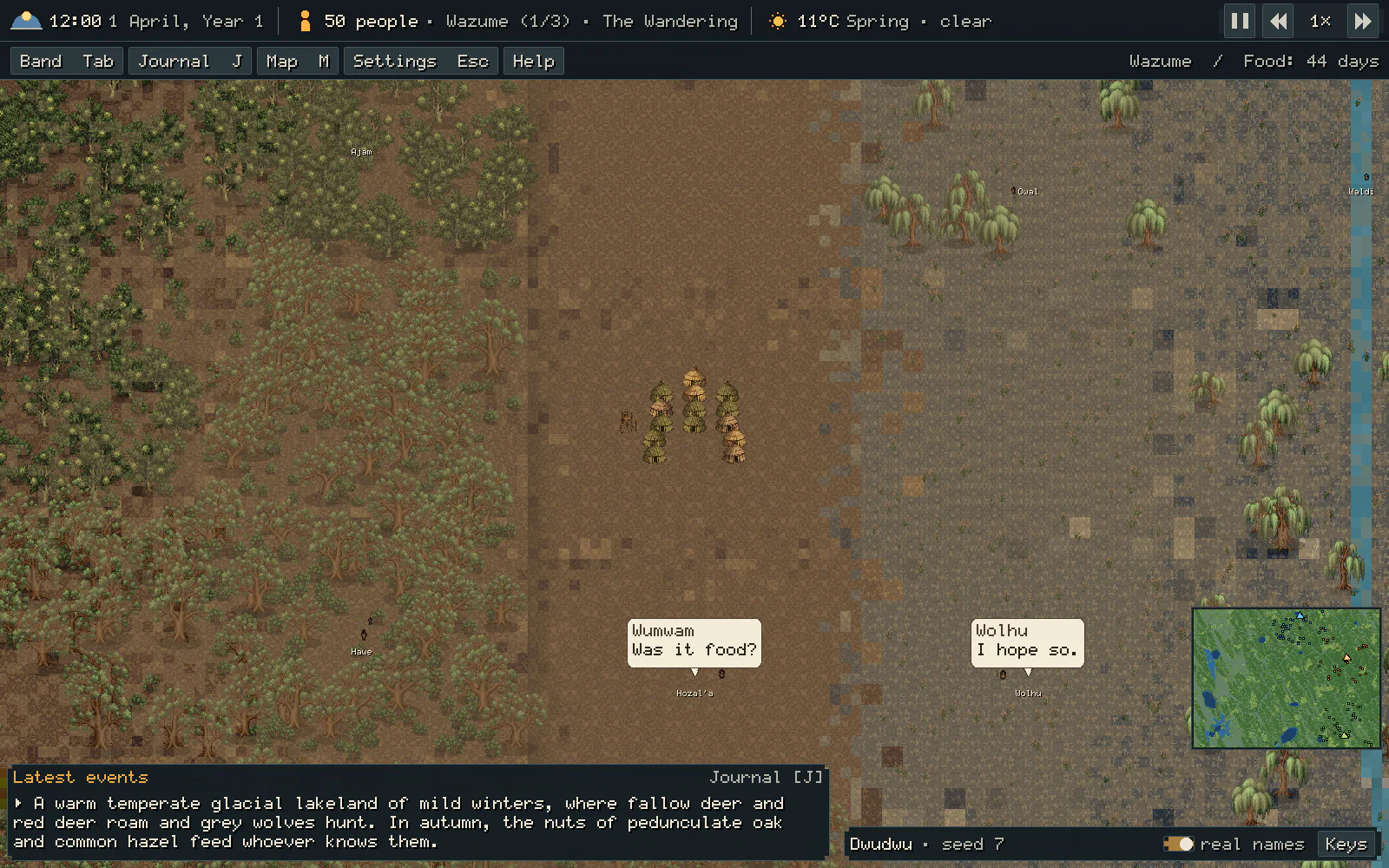 Kindling screenshot: close camp